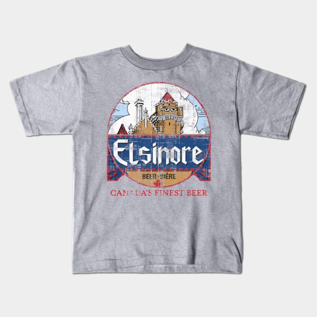 Elsinore Beer Kids T-Shirt by skill dewa